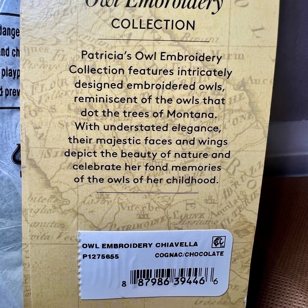 New Patricia Nash Chiavella OWL Embroidered Leather Phone Crossbody - Picture 8 of 8